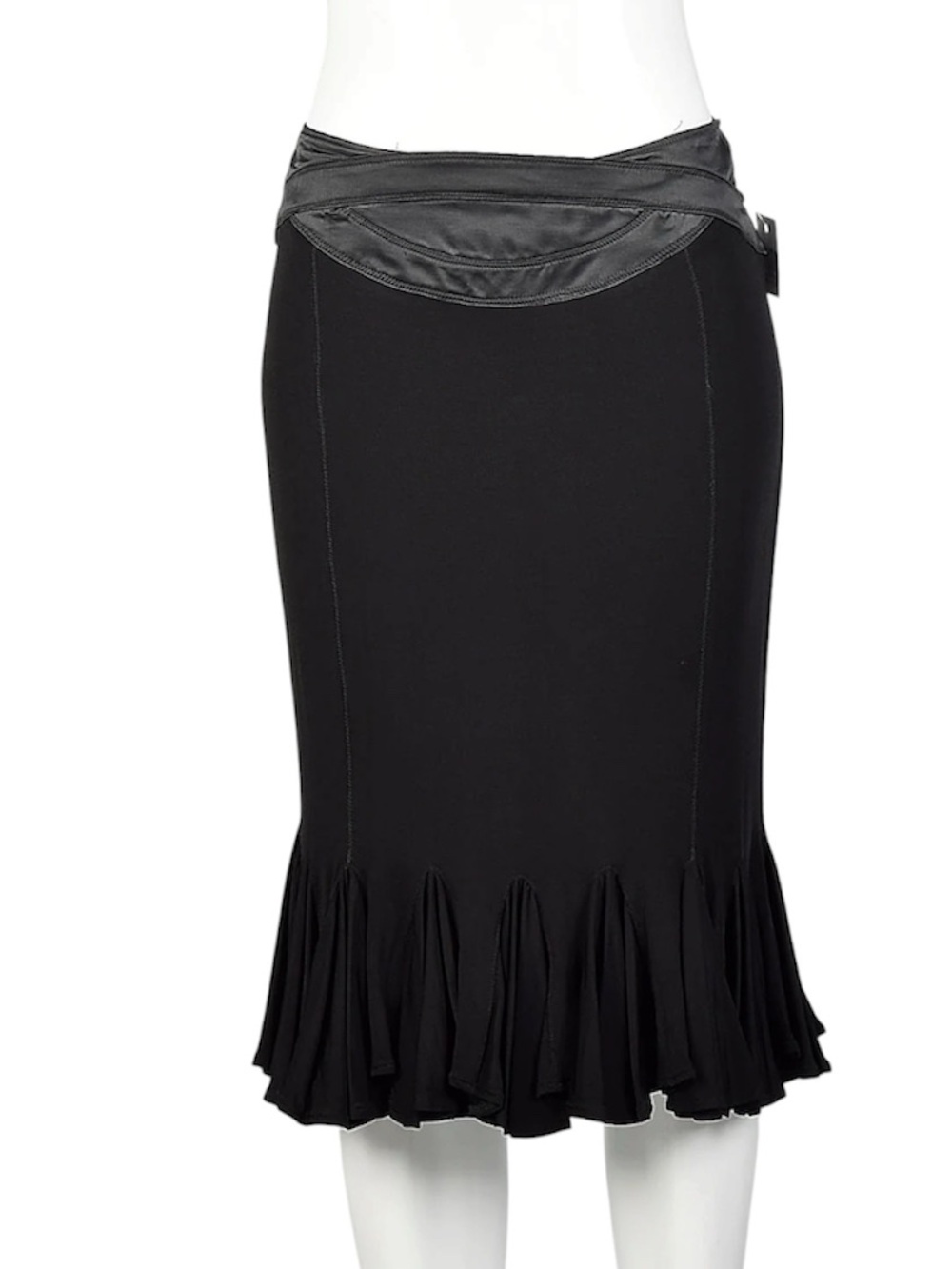 Just Cavalli Black Jersey & Satin Detail Mini